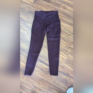 Athleta Altitude Fleece Lined Stash High Rise Legging Sz Sm